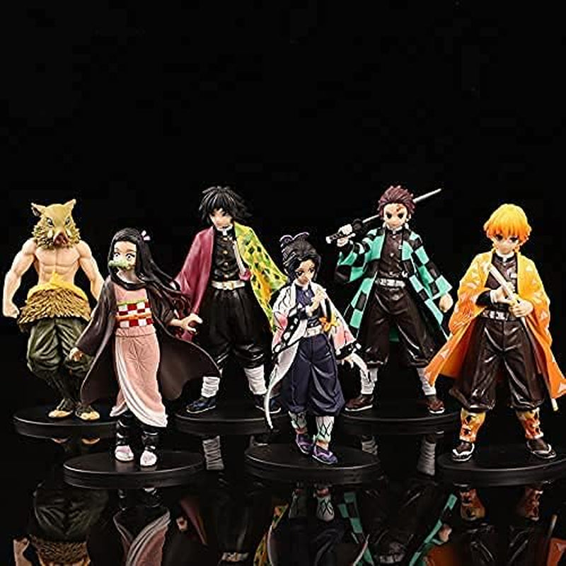 Demon Slayer Figure Action Figure Zenitsu Agatsuma Bedroom Desktop Decoration Tanjirou Figure Toy Doll Gift for Anime Fans 6.7Inch