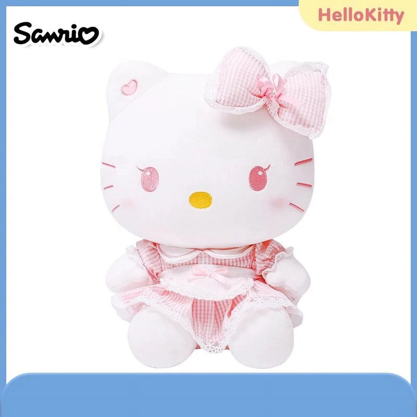 Sanrio Hello Kitty Anime Cartoon Cute Stuffed Toys Plushier Soft Pillow Birthday Gifts for Girls Kawaii Pendant Plush Dolls