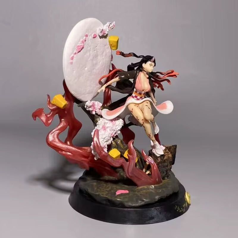 Demon Slayer Figures Kamado Nezuko Anime Figure Pvc Gk Statue Model Doll Cute Ornament Collection Room Desk Decoration Toys Gift