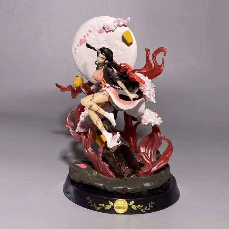 Demon Slayer Figures Kamado Nezuko Anime Figure Pvc Gk Statue Model Doll Cute Ornament Collection Room Desk Decoration Toys Gift