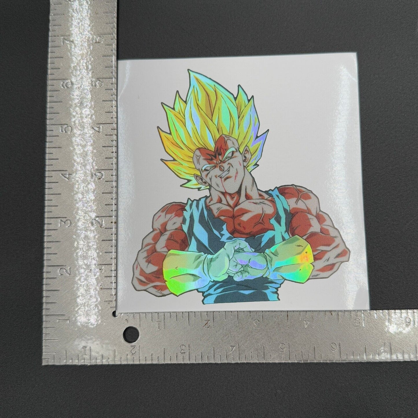 Dragon Ball Vegeta Majin Holographic Sticker