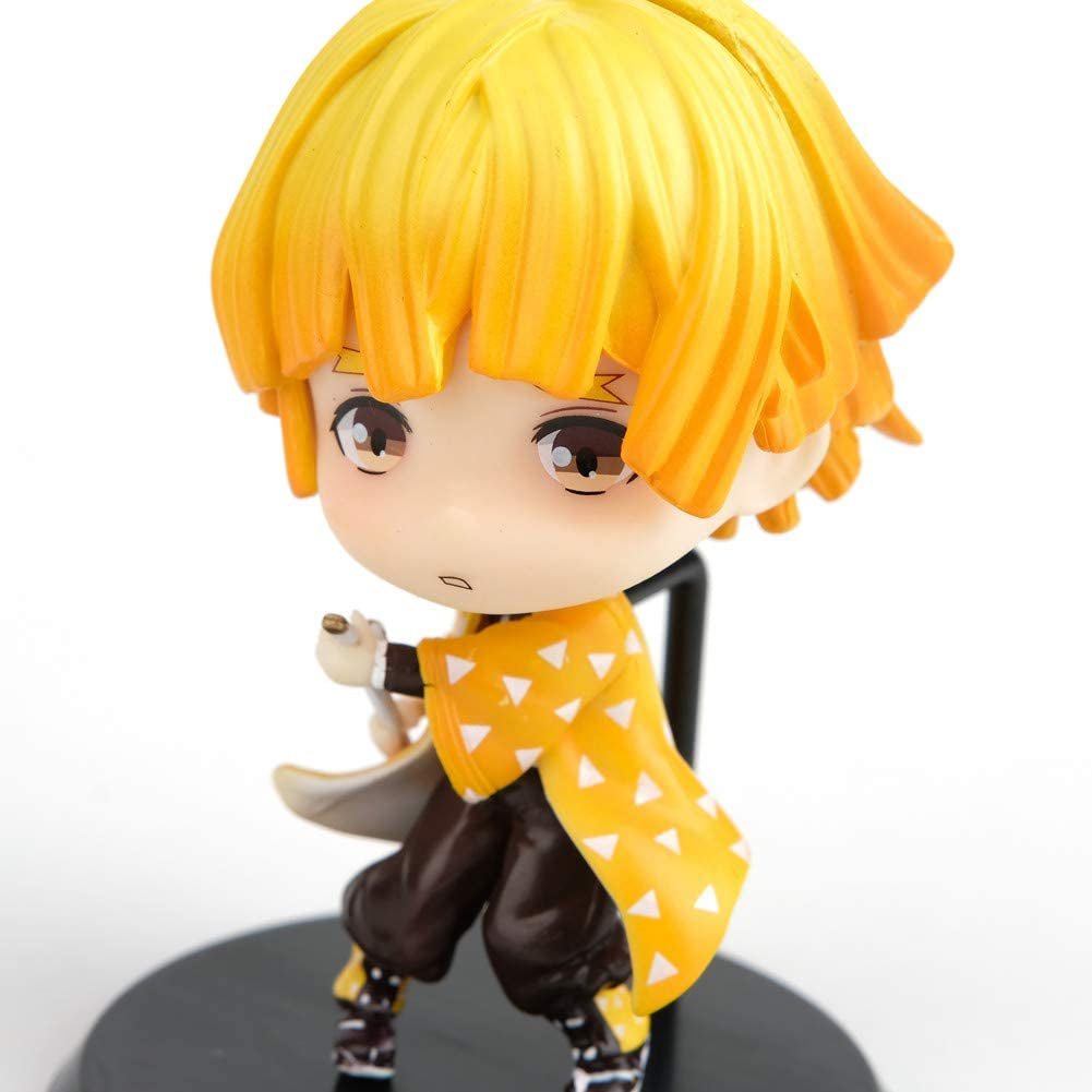 Demon Slayer Figures GK Agatsuma Zenitsu Figure Statues Figurine Collection Birthday Gifts Kimetsu No Yaiba PVC 2.8 Inch