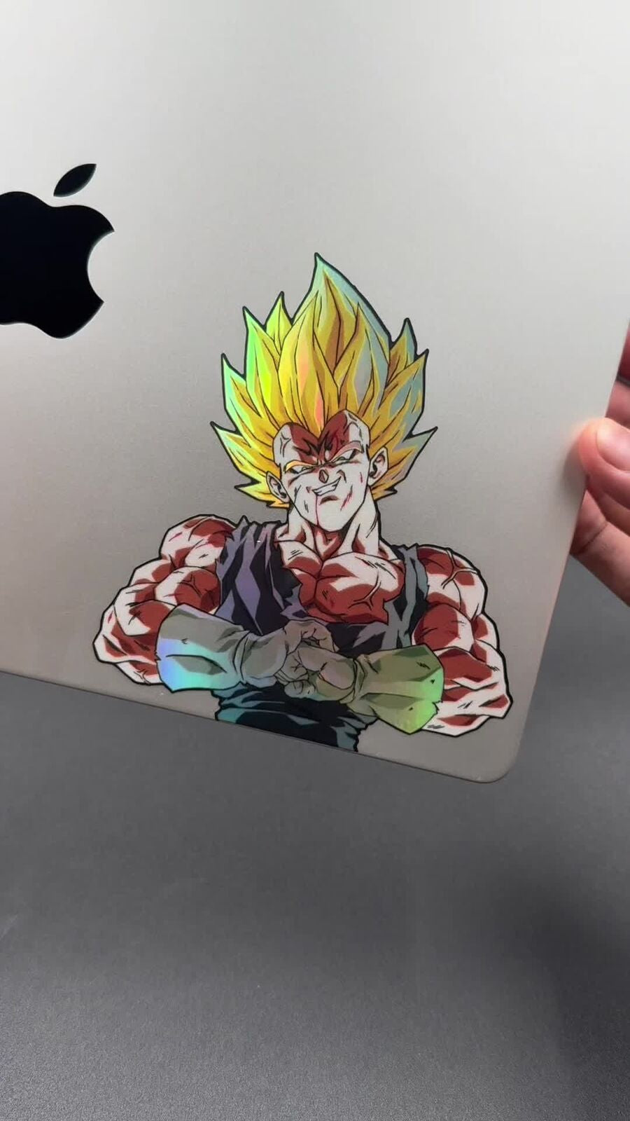 Dragon Ball Vegeta Majin Holographic Sticker