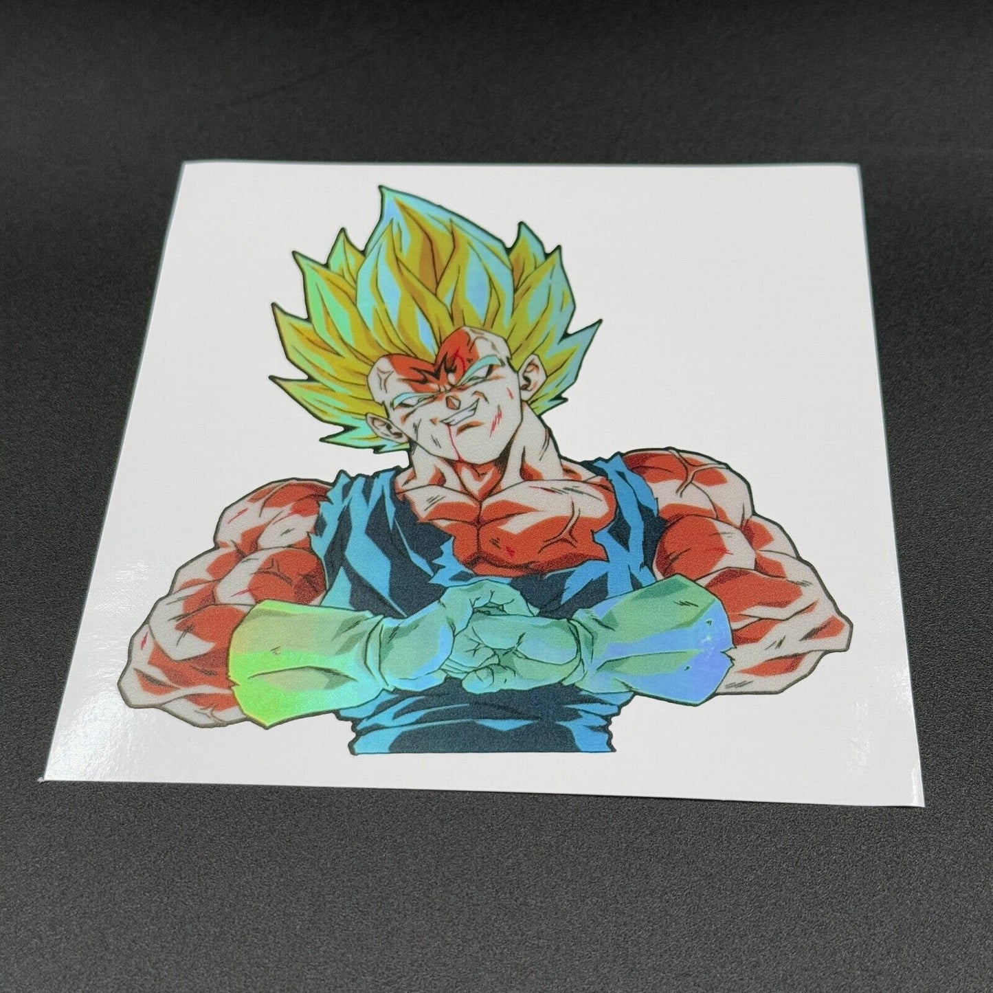 Dragon Ball Vegeta Majin Holographic Sticker