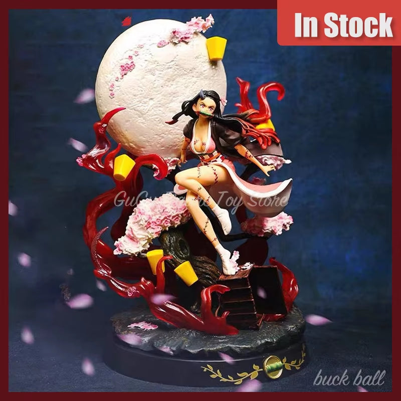 Demon Slayer Figures Kamado Nezuko Anime Figure Pvc Gk Statue Model Doll Cute Ornament Collection Room Desk Decoration Toys Gift