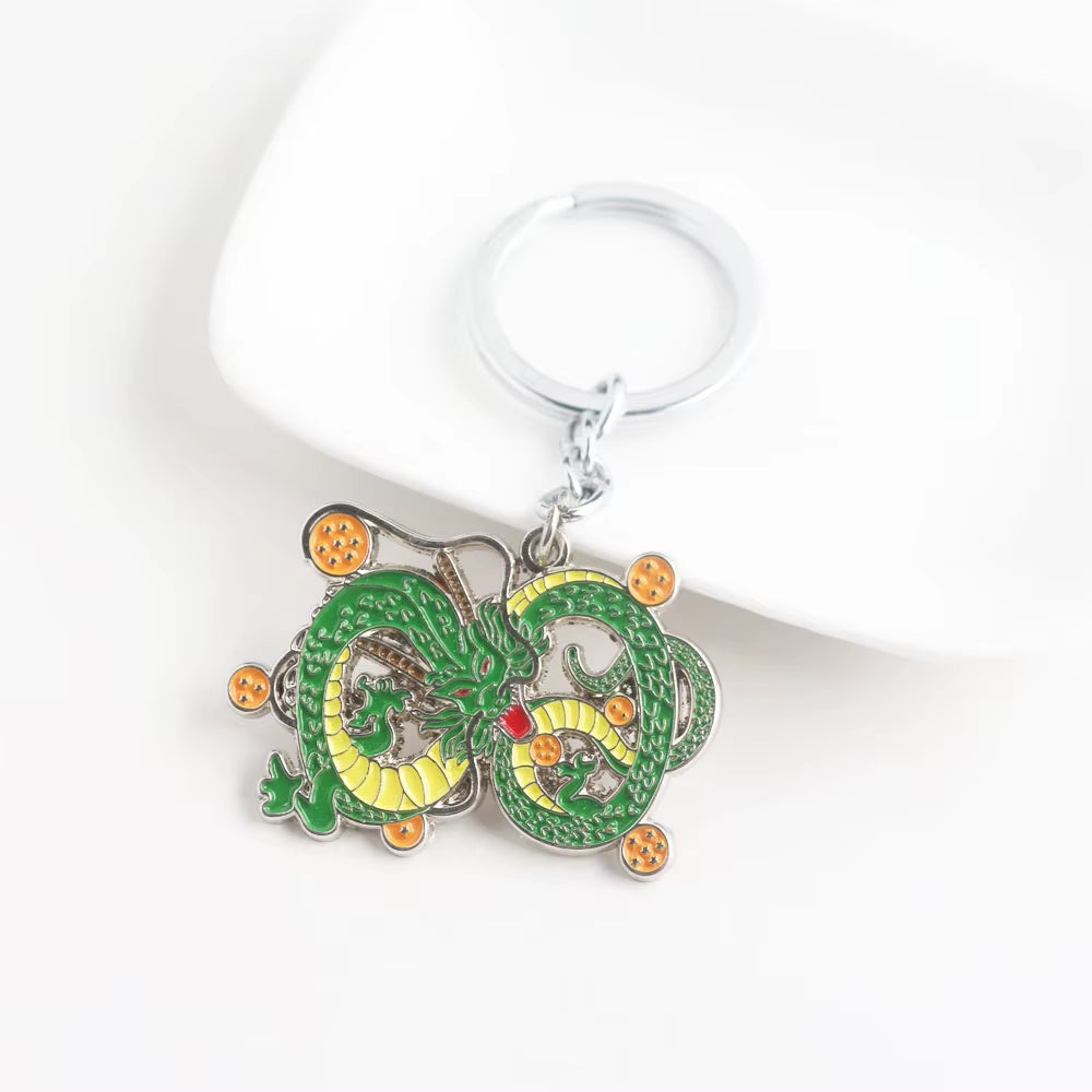 Japanese Cartoons Z 7 Stars Balls Keychain Figures Toys Key Chain Pendant Car Keyring Gifts Accessories