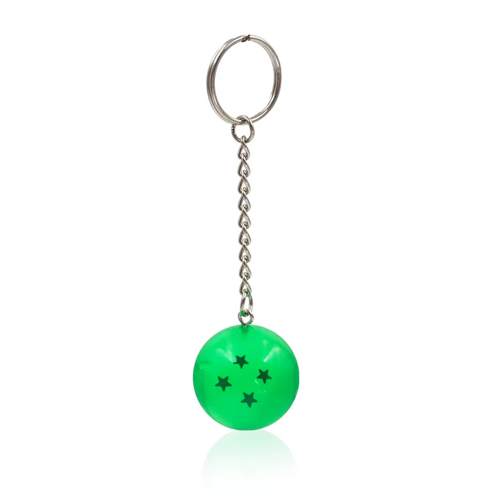 Japanese Cartoons Z 7 Stars Balls Keychain Figures Toys Key Chain Pendant Car Keyring Gifts Accessories