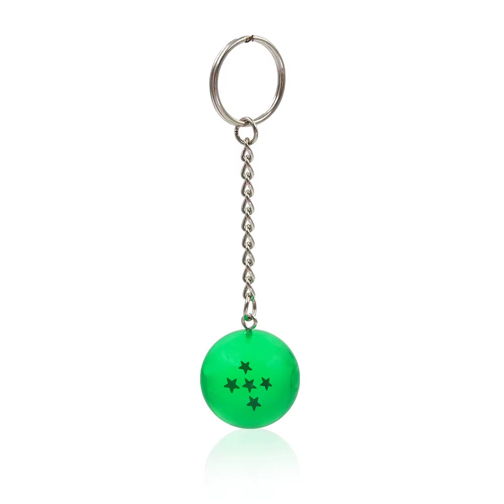Japanese Cartoons Z 7 Stars Balls Keychain Figures Toys Key Chain Pendant Car Keyring Gifts Accessories