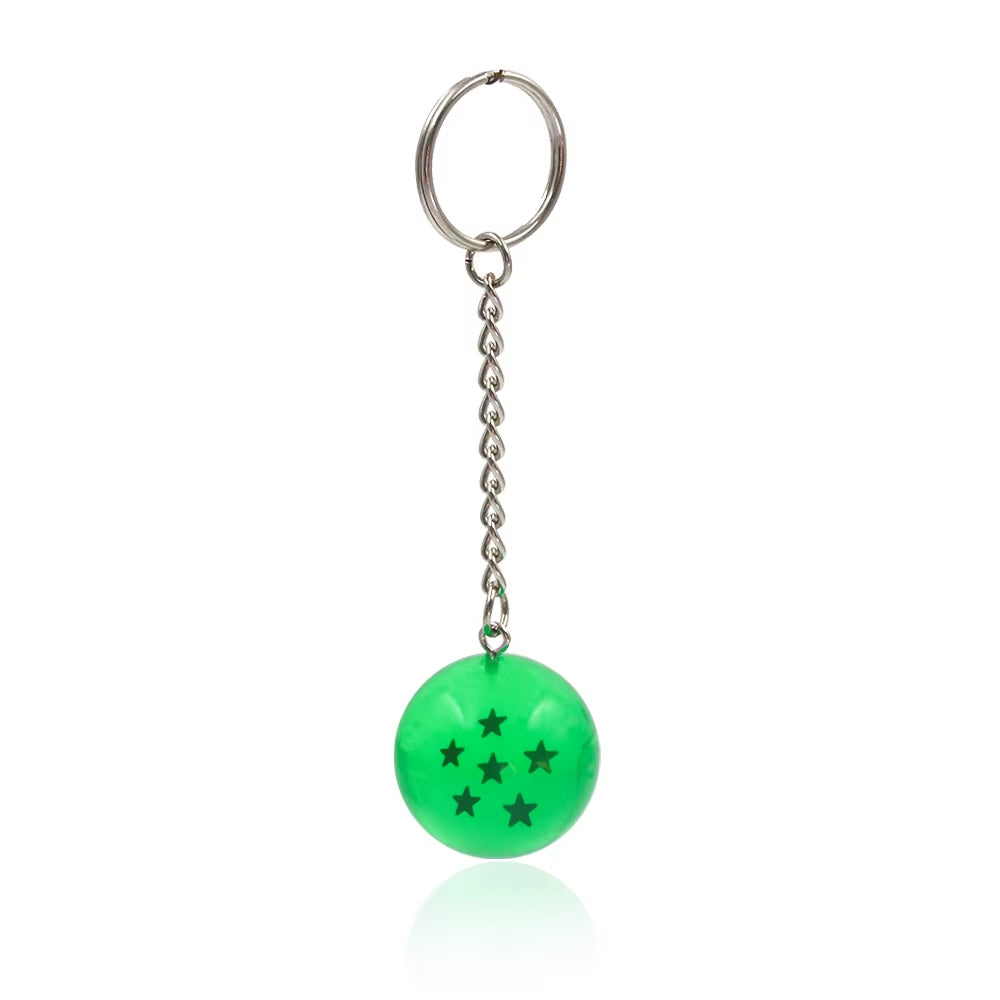 Japanese Cartoons Z 7 Stars Balls Keychain Figures Toys Key Chain Pendant Car Keyring Gifts Accessories
