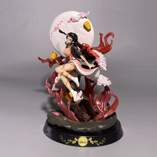 Demon Slayer Figures Kamado Nezuko Anime Figure Pvc Gk Statue Model Doll Cute Ornament Collection Room Desk Decoration Toys Gift