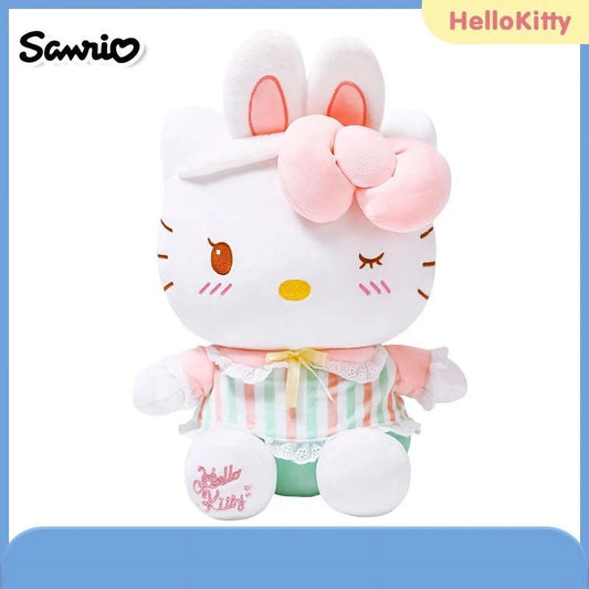 Sanrio Hello Kitty Anime Cartoon Cute Stuffed Toys Plushier Soft Pillow Birthday Gifts for Girls Kawaii Pendant Plush Dolls