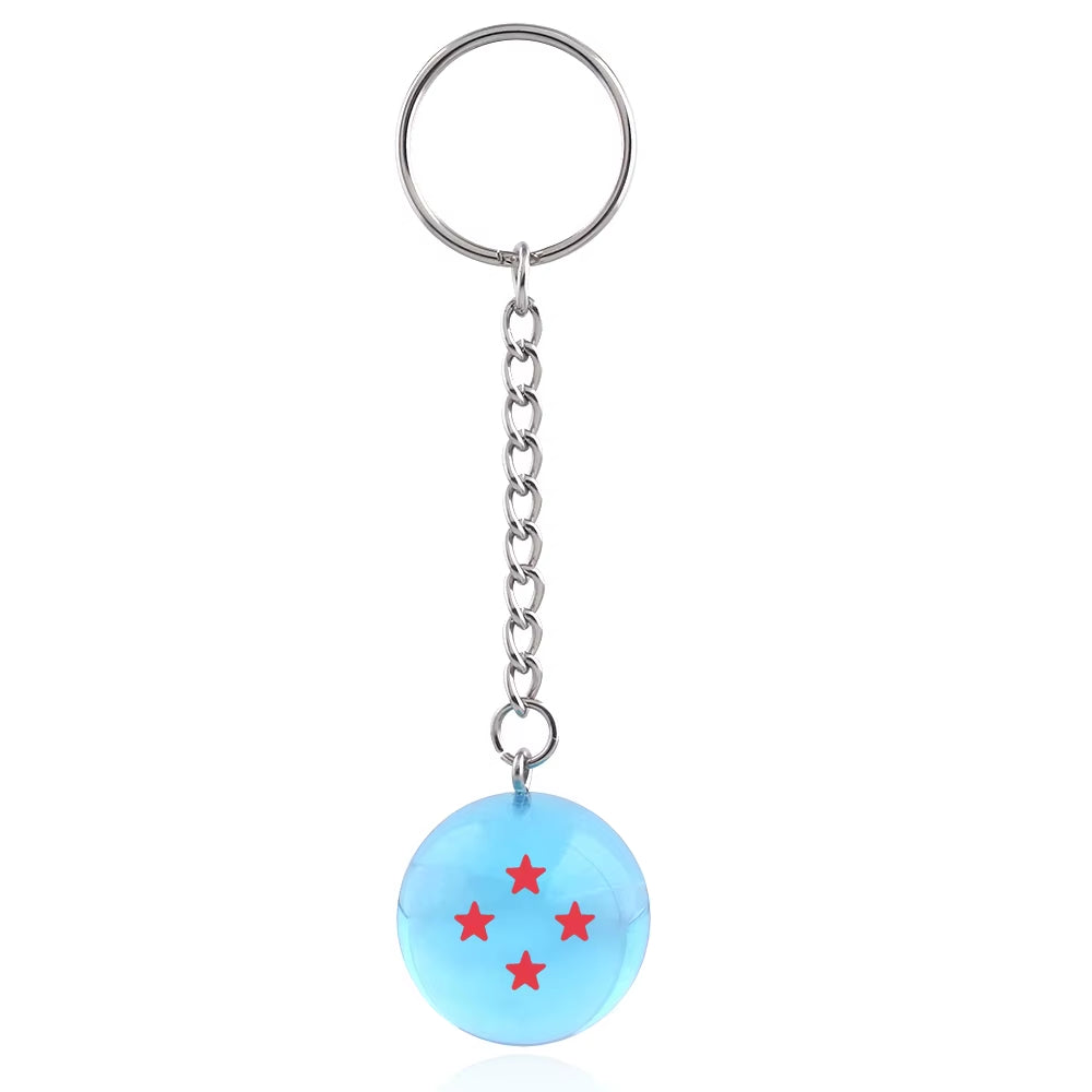 Japanese Cartoons Z 7 Stars Balls Keychain Figures Toys Key Chain Pendant Car Keyring Gifts Accessories