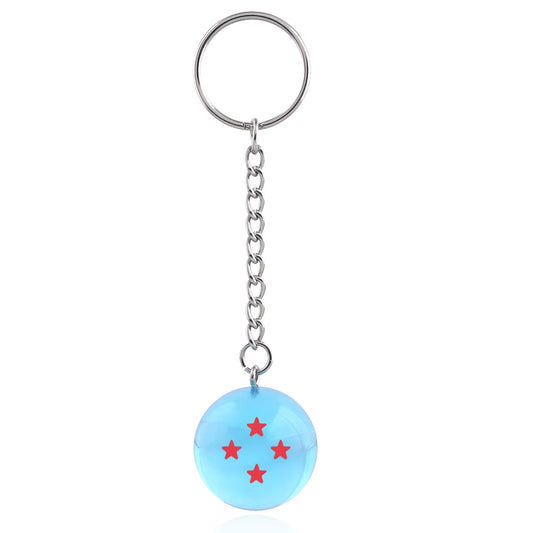 Japanese Cartoons Z 7 Stars Balls Keychain Figures Toys Key Chain Pendant Car Keyring Gifts Accessories