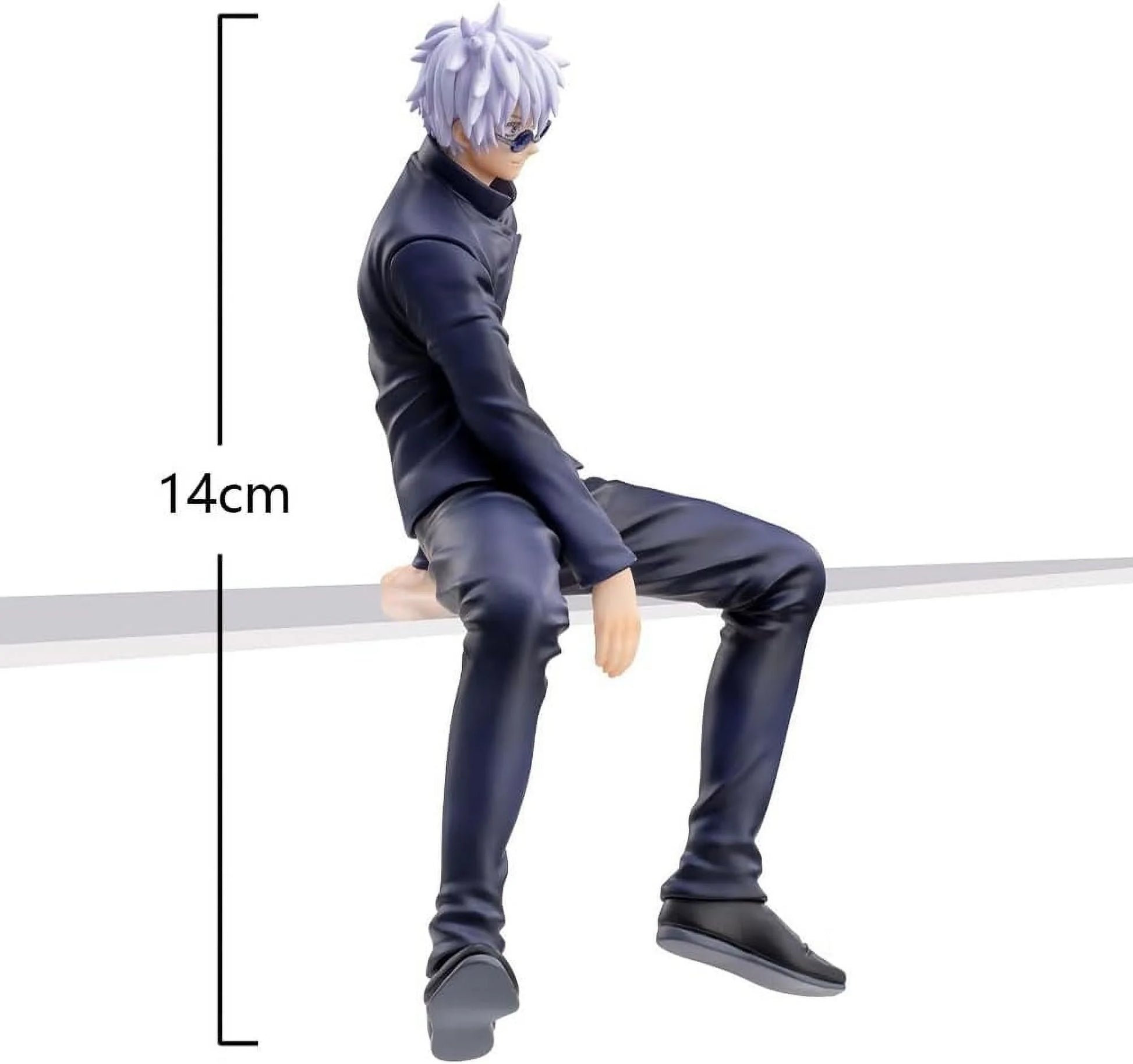 Jujutsu Kaisen Figure, 5.6" Sitting Gojo Satoru & Geto Suguru Anime Figures PVC Model Statue, Jujutsu Kaisen Collectible Figures, JJK Figure Toys Desktop Home Decor Birthday Gifts for Fans Kids