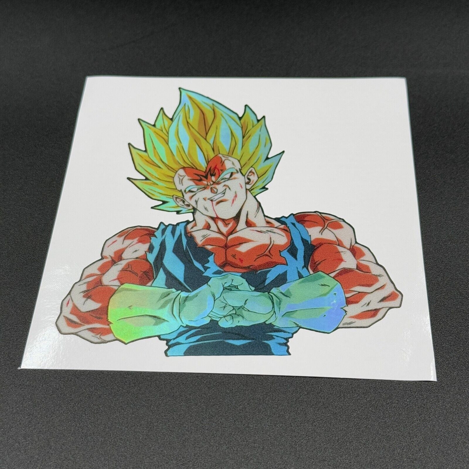 Dragon Ball Vegeta Majin Holographic Sticker